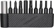ROXON 9 pcs bits group with magnet extended holder to adapt bits for ROXON KS2, H1, S802S,M2,M3; Different size of screwdriver T8 T6T10 PH0 PH2