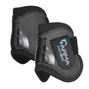 ARMA Rear Fetlock Boots (Black/Black, Horse)