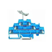 A● 10pcs WAGO 280-551 ​6-Conductor Triple-Deck Terminal Block 2,5mm² Blue New