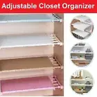 Expandable Shelf Dividers Closet Organizer Storage Bar Adjustable Clothes Rack