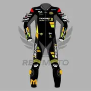 Luca Marini Mooney VR46 Motorcycle Race Suit 1 Piece Men Biker MotoGP 2023