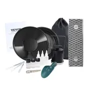 Gold Panning Kit With Mini Sluice Box, 12" Aluminum Gold Mining Equipment, 16 PCS Gold Prospecting Kit with Gold Pan, Classifier Screen, Separating Magnet, Drawstring Backpack and