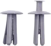 QCLCVBBFGW 20 Pcs Gray Black Plastic 8mm Hole Door Rivet Cars Trim Panel Expansion Push in Clips(Gray 20PCS)