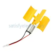 DC Micro Motor Small LED lights Vertical Axis Wind Turbine Generator Blades SF