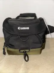 Canon 100EG Camera Bag /Carry On – Shoulder Strap, Waist Belt, Black Olive Green