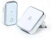 Wireless Bell Silver AC Self Powered IP57
