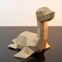 在飛比找蝦皮商城優惠-問創DIY手作3D紙模型 - 小蛇頸龍