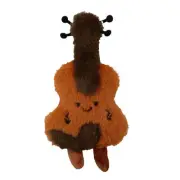 Plush Bag Charm Plush Violin Shape Doll Pendant For Bag Cute Backpack Keychain