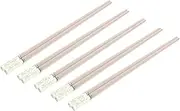 BRIGHTFUFU 5Pairs Japanese Style Alloy Chopsticks Non Slip Reusable Chopsticks for Cooking and Eating and Hygienic Design Smooth Surface for Comfortable Use