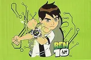 Home Culture Non Slip Green Kids Cartoon Network Ben 10 Rug for Bedroom, Living Room, High Traffic Areas of Home and Office (133x200cm)