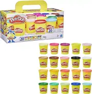 Hasbro A7924 Super Colour Pack 20 Tubs of Dough – Sensory Educational Craft Toys