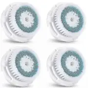 4-pack Deep Pore Replacement Facial Brush Heads For Clarisonic Mia 1 Mia2 Sensitive