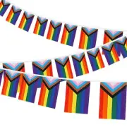 3 Pack 3.6m Rainbow Gay LGBTQ+ Pride Inclusive Bunting Flag Party Banner Decor