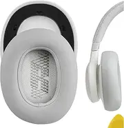 Geekria QuickFit Replacement Ear Pads for JBL Live 650 BTNC, Lifestyle E65BTNC, Duet NC, Live 660 NC Ear Cushions, Repair Parts (Grey)