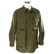 VINTAGE US ARMY TROPICAL COMBAT JACKET RIP STOP 1969 VIETNAM WAR XL REGULAR NOS