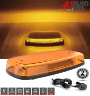 Magnetic 12-24v Amber Led Vehicle Roof Slim Light Bar Flashing Beacon Strobe R65