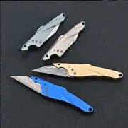 EDC Titanium/Aluminum Alloy Mini Knife Small Pocket Keychain Pendant Knife Gift