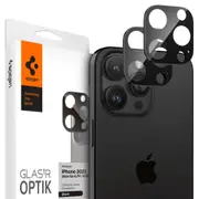 SPIGEN iPhone 16 Pro / 16 Pro Max / 15 Pro / 15 Pro Max / 14 Pro / 14 Pro Max Camera Lens Protector, Genuine Optik Tempered Slim Glass 2PCS for Apple