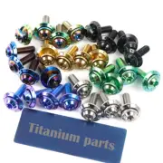 4x Titanium M6 Screw w/Finishing washer for Motorcycle Windshield/ License plate