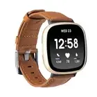 IMPAWFAN Leather Straps Compatible Fitbit Versa3 Soft Replaceable Durable0.317oz