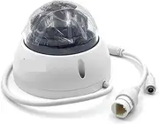 8MP 4K POE Starlight IR IK10 IP67 Fixed-Focal Dome Network Camera(3.6mm,8MP White)