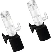 Sosoport 2pcs Dispenser Pond Pumps Filters Fish Tank Plant Water Pump Aquarium Tank Kit Hot Aquarium Heater Vacuum Submersible Pet Air Stone Black Plastic