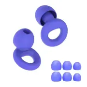 Silicone Earplugs for Swimming Sleep Noise Cancel Noise Reduction-Soundproof Red