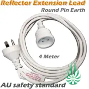 HPS/MH Reflector Extension Leads Cord Ballast Round Pin Earth Grow Light Cable
