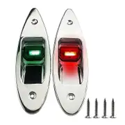 LED Two-Color Signal Lights Marine Universal Navigation Lights Navigation Lights Boat Supplies As Shown