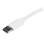 StarTech Gigabit USB 3.0 NIC w/ USB Port, White - USB31000SPTW