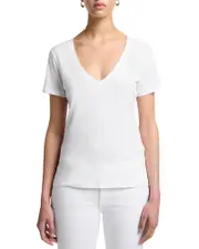 7 For All Mankind V Neck Tee