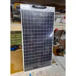 【台灣現貨】50W 軟性單晶太陽能板 太陽能充電板 登山露營 汽車充電 戶外電源