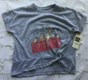 Will Call Clothing Co. RUN DMC Girl's Gray Rap T-shirt NWT SMALL NWT
