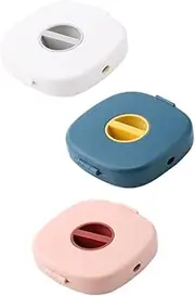 WOONEKY 3 pcs USB Cable Organizer Storage Box Rotatable Earphone Winder Portable Charger Cord Organizer for Home and Travel