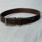 Cabela’s Brown Leather & Camouflage Belt 22”