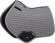 LeMieux ProSport Suede Close Contact Square Pad - Grey