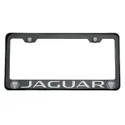 Black Chrome New Jaguar Titanium Laser Etched Engraved T304 License Plate Frame (for: Jaguar)