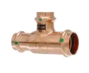 Viega ProPress 1 in. x 3/4 in. x 1 in. Press Copper Reducing Tee Fitting