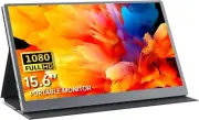 Upperizon Portable Monitor 15.6 Inch 1080P IPS Travel Monitor with Speaker Mini