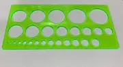 2-4cm / 4.6-7cm Circle Round Template Stencil Ruler Drafting Quilling Tool Craft
