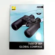Nikon Binoculars 7X50CF WP GLOBAL COMPASS Roof Prism type 7X50GC New