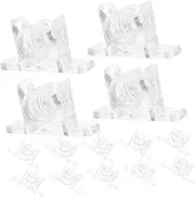SOESFOUFU Set of 20 Cabinet Door Latches Mailbox Replacement Part Easy to Install Metal for Drawer Panel Installation Fixing Clips