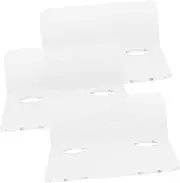 3pcs Small Wall Shelf Acrylic Router Wall Mount Rack Monitor Holder Small Floating Shelf
