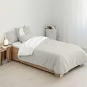 Kids&Cotton Gingham Duvet Cover 175 Thread Count 155 x 220 cm Beige