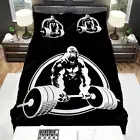 Lifting – Gorilla Lifting Symbol Quilt Duvet Cover Set Bed Linen Single Children