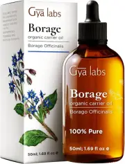 Organic Borage Oil for Skin - Borage Seed Oil Cold Pressed for Hair - Unrefined