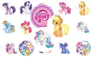 My Little Pony Pre-Cut 1 Inch Bottle Cap Images (10 Options)