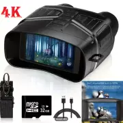 4K Night Vision Binoculars Hunting Goggles Digital Infrared Record Video Camera