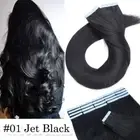 Thick Tape in Russian Remy Human Hair Extensions Invisible FULL Head Skin Wefts