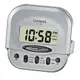 【CASIO】旅行專用款數位液晶鬧鐘-銀(PQ-30-8)正版宏崑公司貨